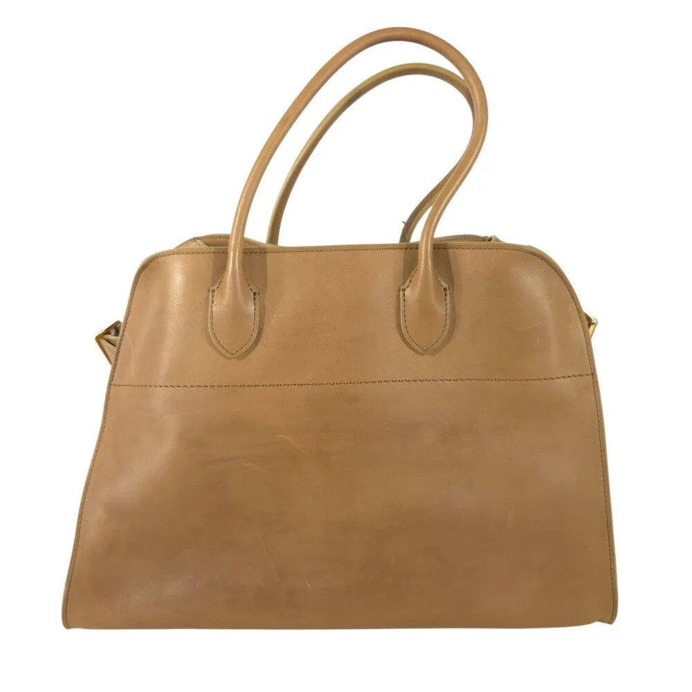 The Row Soft Margaux Bag Olive Brown Leather Needs Touch Up / NWT